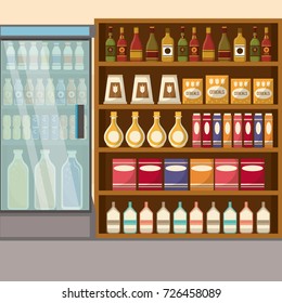 Supermarket sale stand