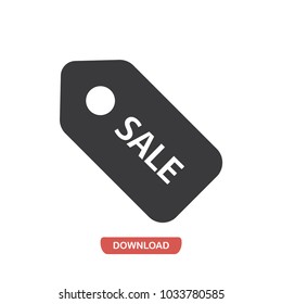 Supermarket sale tag vector icon