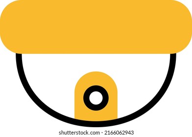 Supermarket security, illustration, vector on a white background.