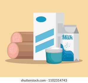 supermarket set products with special offer