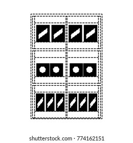 supermarket shelves design concept 