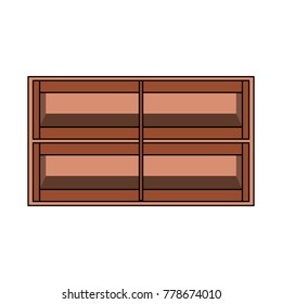 supermarket shelves with l design vector illustration