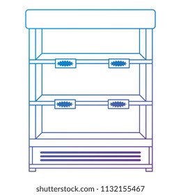 supermarket shelving empty icon