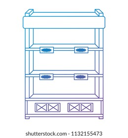 supermarket shelving empty icon