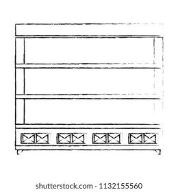 supermarket shelving empty icon