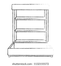 supermarket shelving empty icon