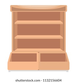 supermarket shelving empty icon