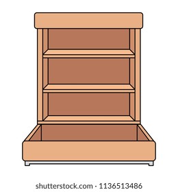 supermarket shelving empty icon