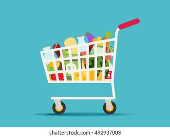 Supermarket shopping cart