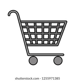 supermarket shopping cart icon