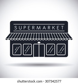 Supermarket store design, vector illustration eps 10.