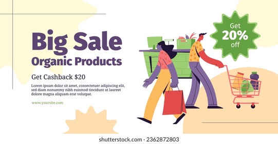 supermarket template. groceries. Grocery store, Shopping, Supermarket, Fresh food, Home delivery, Ordering, Sale concept. vector illustration for poster, banner, flyer, advertising, promo, commercial.