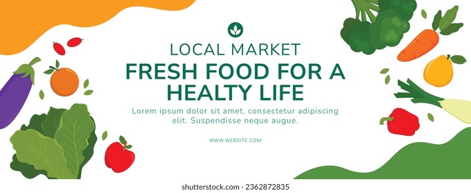 supermarket template. groceries. Grocery store, Shopping, Supermarket, Fresh food, Home delivery, Ordering, Sale concept. vector illustration for poster, banner, flyer, advertising, promo, commercial.