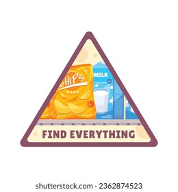 supermarket template. groceries. Grocery store, Shopping, Supermarket, Fresh food, Home delivery, Ordering, Sale concept. vector illustration for poster, Label, Sticker, advertising, promo, commercial
