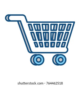 supermarket trolley icon