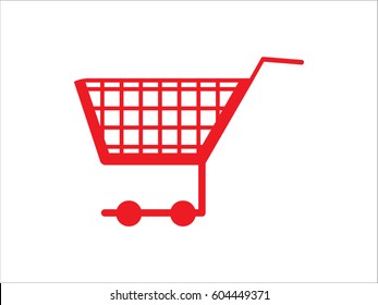 supermarket trolley, icon, vector illustration eps10

