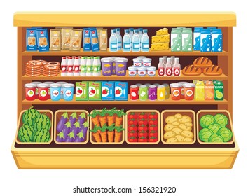 Supermarket. vector