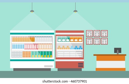 supermarket, vector