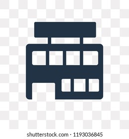 Supermarket vector icon isolated on transparent background, Supermarket transparency concept can be used web and mobile