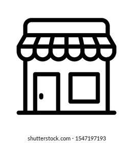 supermarket vector thin line icon
