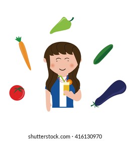 Supermarket vegetables