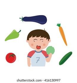 Supermarket vegetables