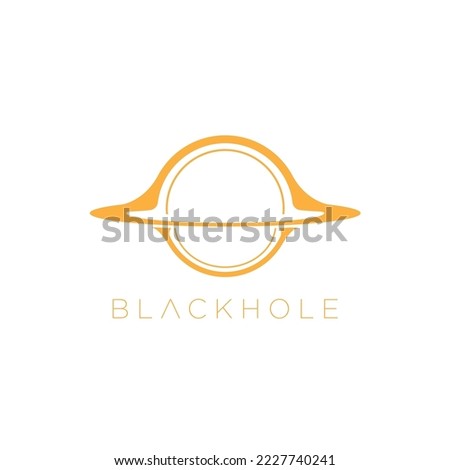 Supermassive black hole logo vector