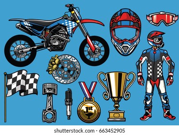 Supermoto Concept Set Elements