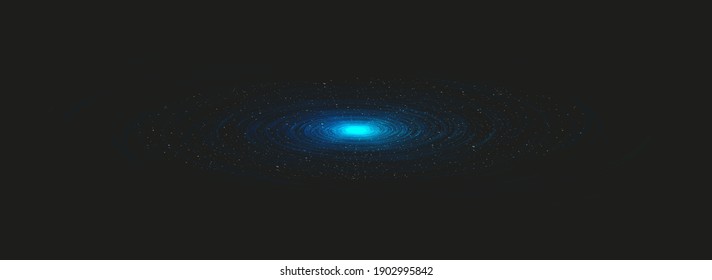 Supernova Black Hole on Galaxy Background.planet and physics concept design,vector illustration.