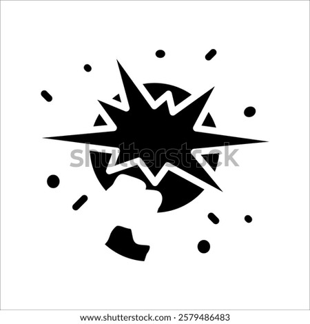 Supernova Burst Icon Element For Design