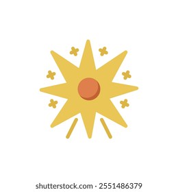 supernova icon flat style vector