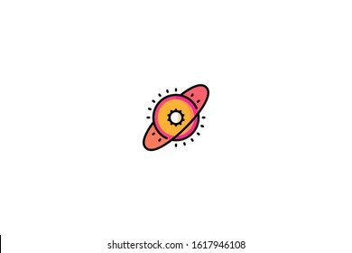 Supernova Icon In Trendy Flat Style Isolated On White Background Vector Illustration