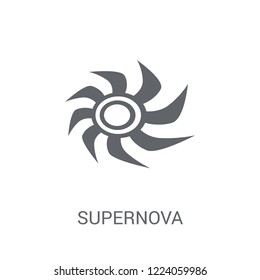 Supernova icon. Trendy Supernova logo concept on white background from Astronomy collection. Suitable for use on web apps, mobile apps and print media.