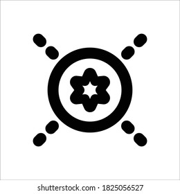 Supernova Icon - Vector Illustration .