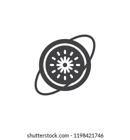 Supernova star vector icon. filled flat sign for mobile concept and web design. Star system solid icon. Symbol, logo illustration. Pixel perfect vector graphics