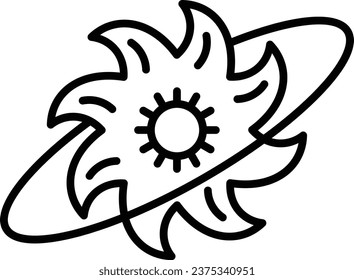 Supernova vector icon. Can be used for printing, mobile and web applications.