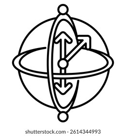 Superposition icon represented by Superposition symbol Line style.