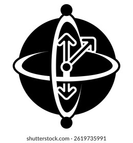Superposition icon represented by Superposition symbol Black Filled style.