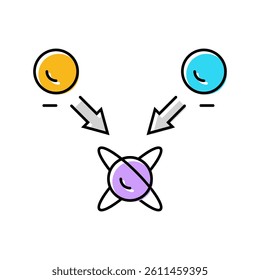 superposition state quantum technology color icon vector. superposition state quantum technology sign. isolated symbol illustration