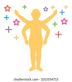 
Superpower flat icon, strength
