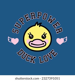 superpower on duck love illustration art