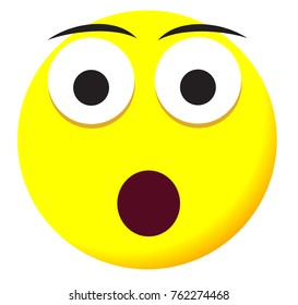 Supersize face icon with yellow emoji symbol