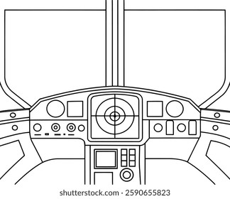 Supersonic Jet Fighter Silhouette for Easy Coloring Books