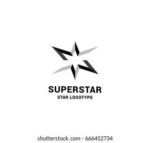 Superstar club creative vector logo.