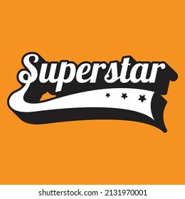 Superstar Word Text Effect Vintage Stock Vector (Royalty Free ...
