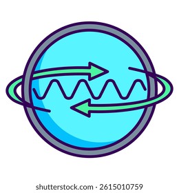 Superstate icon represented by Superstate symbol Lineal Color style.