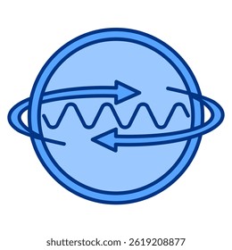 Superstate icon represented by Superstate symbol Blue style.
