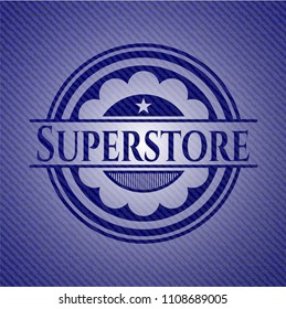  Superstore emblem with denim high quality background