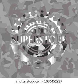 Superstore grey camo emblem