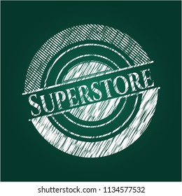 Superstore on chalkboard